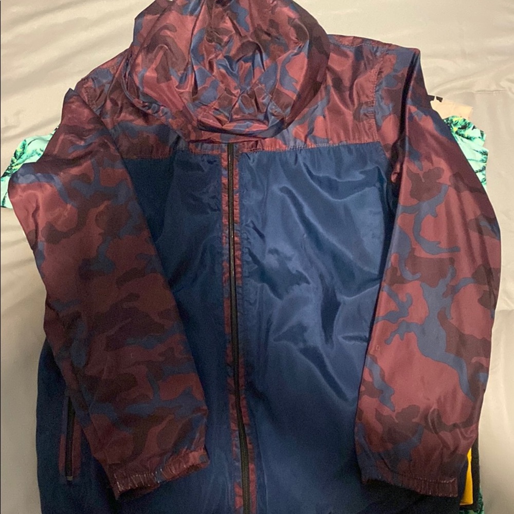 Kids Camouflage Jacket - Blue and Red